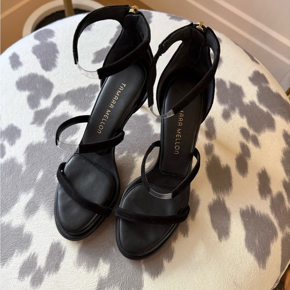 Tamara Mellon Shoes - Tamara Mellon Elegant Black Strappy Heels